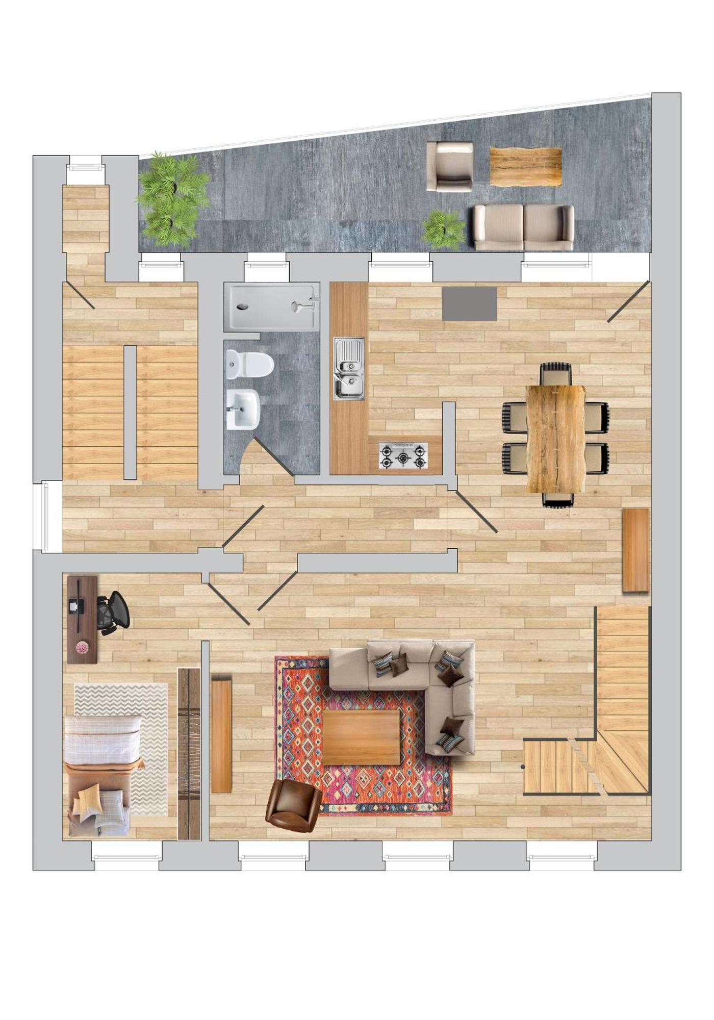 Bw5 - Luxurious Three Bedroom - 110qm - Ac Apartment Muelheim an der Ruhr
